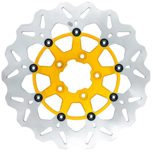 11.8″- 300mm Floating Wave Rotor – Gold Carrier – GBDU006