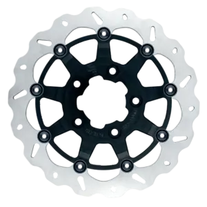 13″- 330mm Floating Wave Rotor oversize brackets sold seperately (Axial Brackets: SP065K and/or SP064K)-Black Carrier – GBDU009