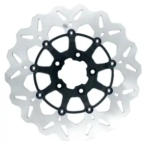 11.5″- 292mm Floating Wave – Black Carrier with Silver Contrast Cut – GBDU013