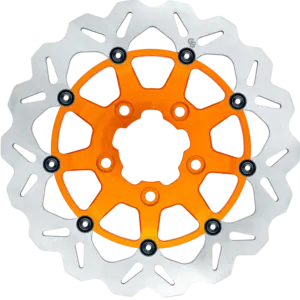 13″- 330mm Floating Wave Rotor oversize brackets sold seperately (Axial Brackets: SP065K and/or SP064K)- Orange Carrier – GBDU033