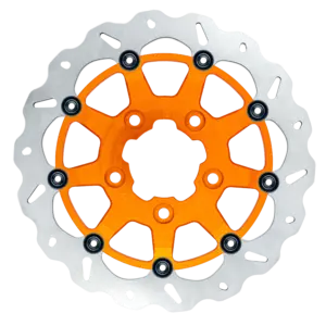 13 inch (330mm) Full Floating Wave Narrow band rotor – Orange Carrier – BRACKET NOT INCLUDED(Radial Mount) – GBDU037