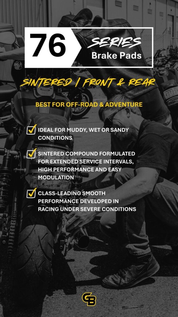 Sintered Front Brake Pads GBrakes 76 Series