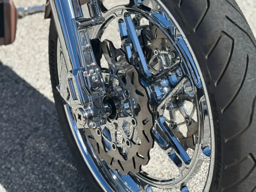 Custom Hofmann Designs motorcycle featuring GBrakes Harley Davidson brake parts and precision-engineered rotors