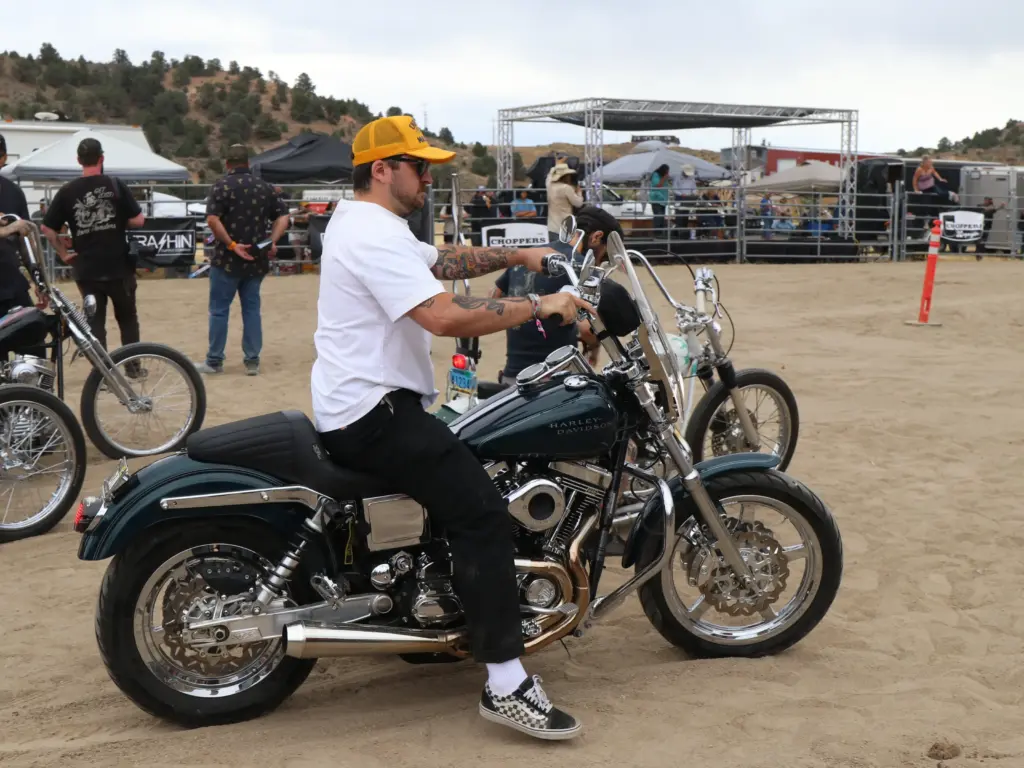 Macro view of Nucap NRS steel hook grid on GBrakes Harley-Davidson brake pad backing plate preventing shear force separation.